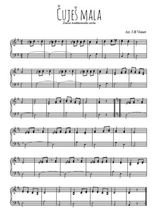 Téléchargez l'arrangement pour piano de la partition de danse-serbe-cujes-mala en PDF